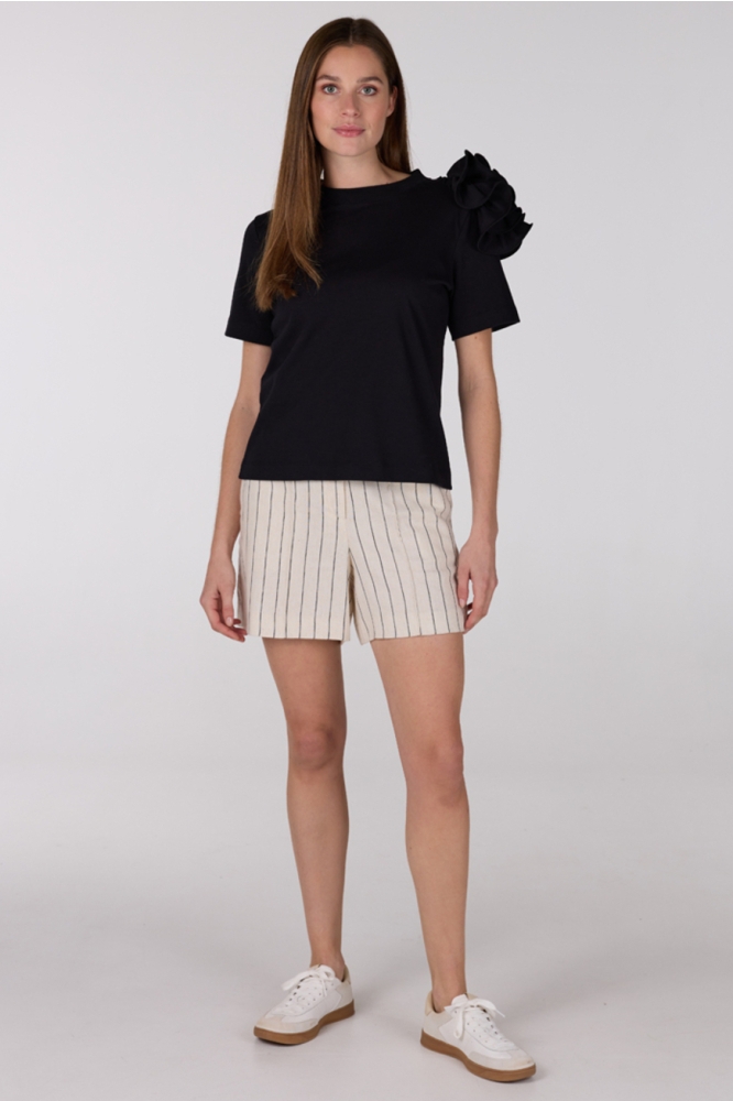 ROXY SS25 T SHIRT CO 105 SHORT S 000999 BLACK